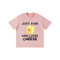 Just a Kid Who Loves Cheese Kid’s T-Shirt